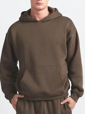 SKIMS Men's Relaxed Hoodie in Limited Edition Driftwood Color